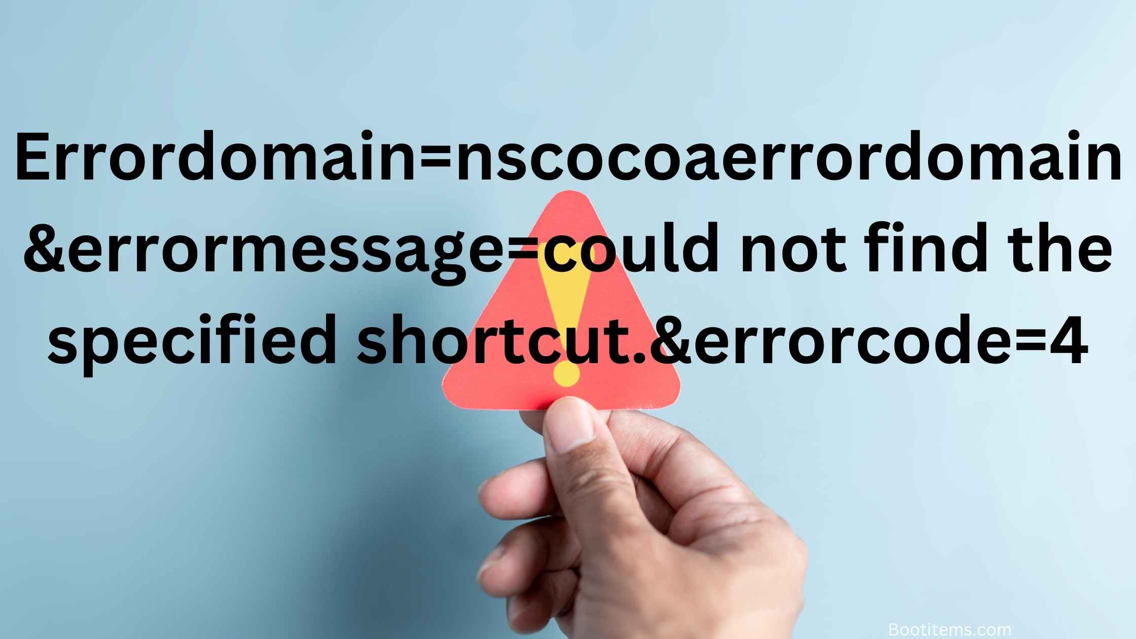 Errordomain=nscocoaerrordomain&errormessage=could not find the specified shortcut.&errorcode=4